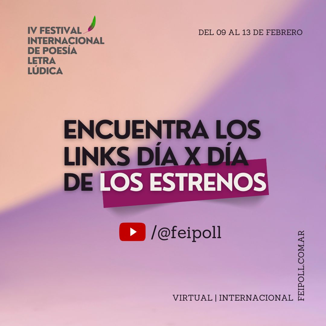 Festival Internacional de Poesía Letra Lúdica 2024 - FEIPOLL